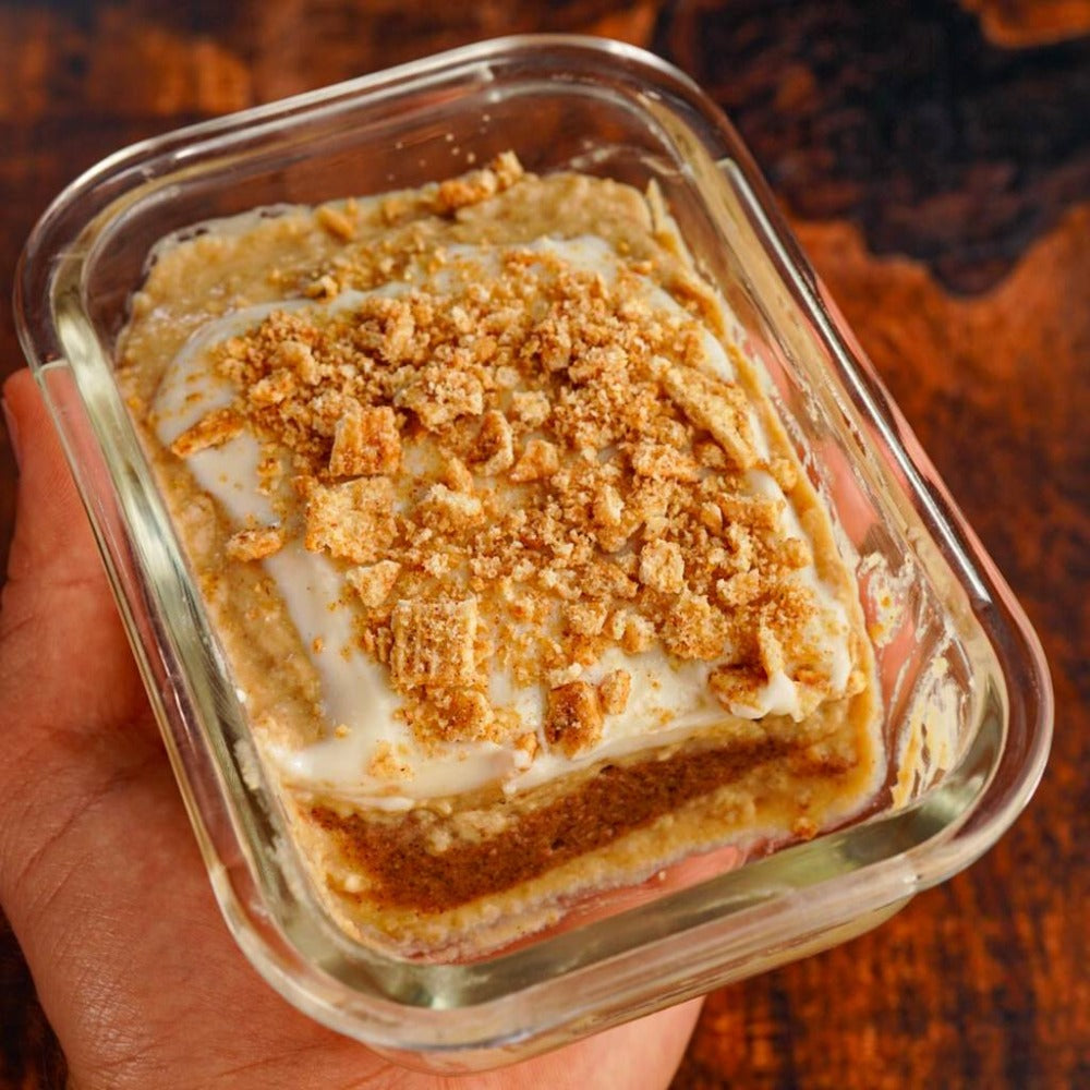 Brown Sugar Cinnamon Protein Pop Tart Oatmeal Protein Cookie Butter