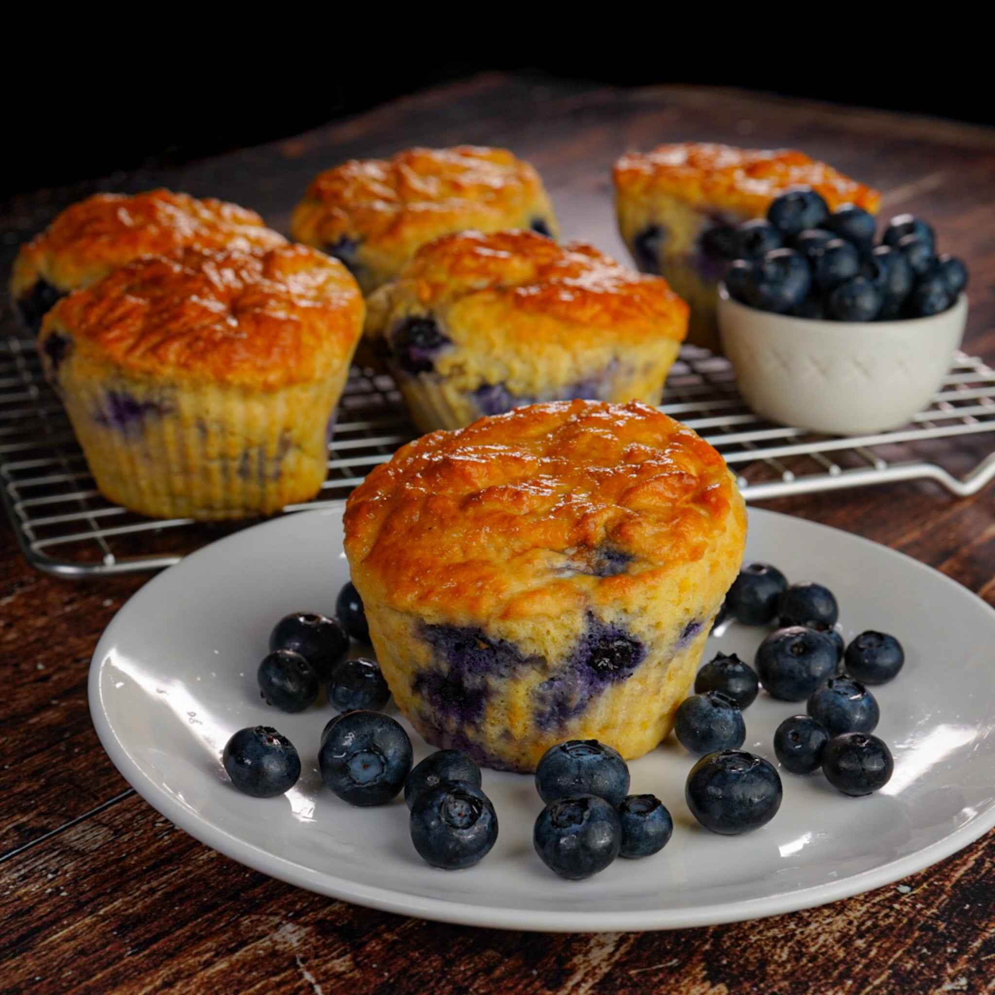 Blueberry Protein Muffins