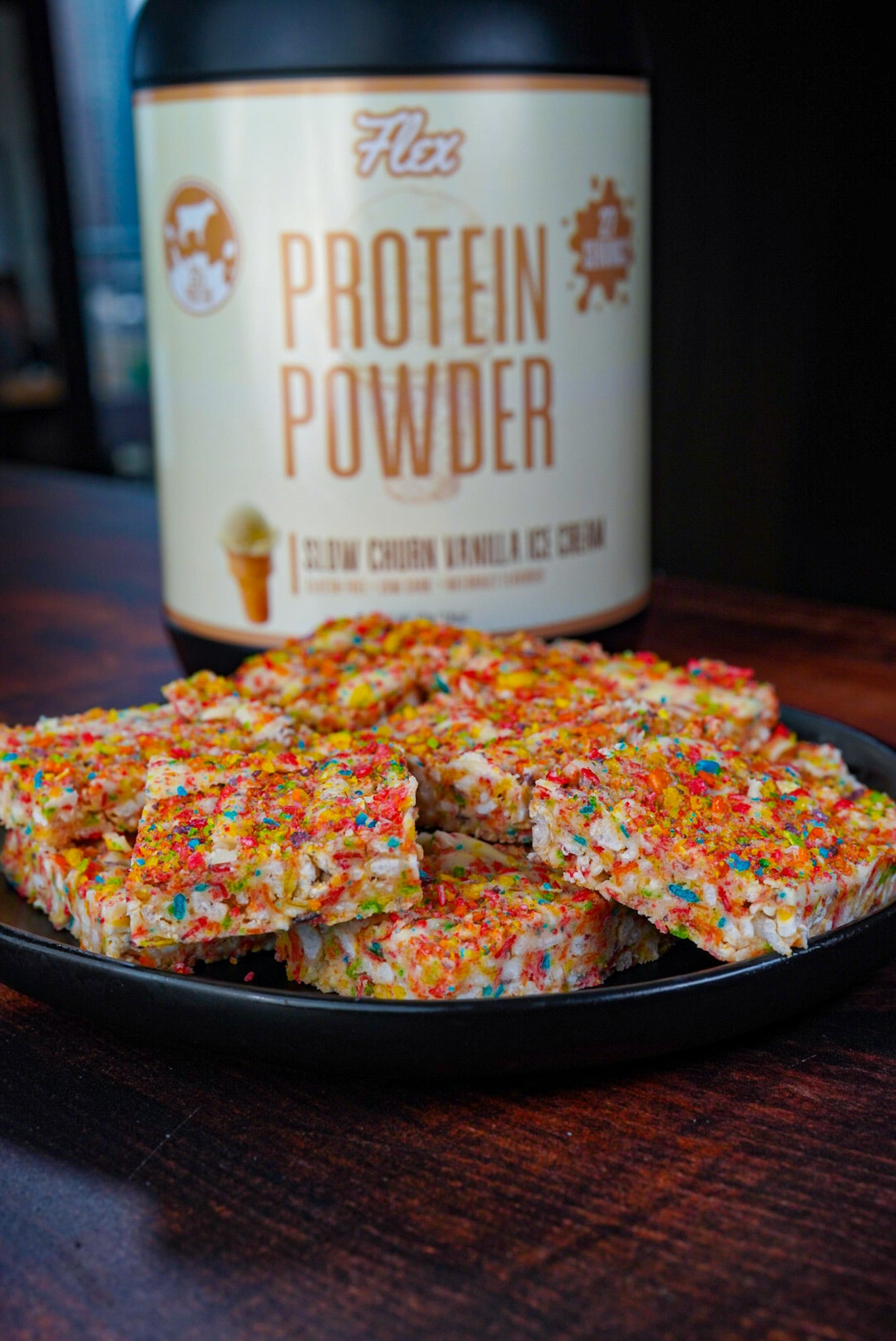 48 Cal Fruity Pebble Protein Ice Cream Bars