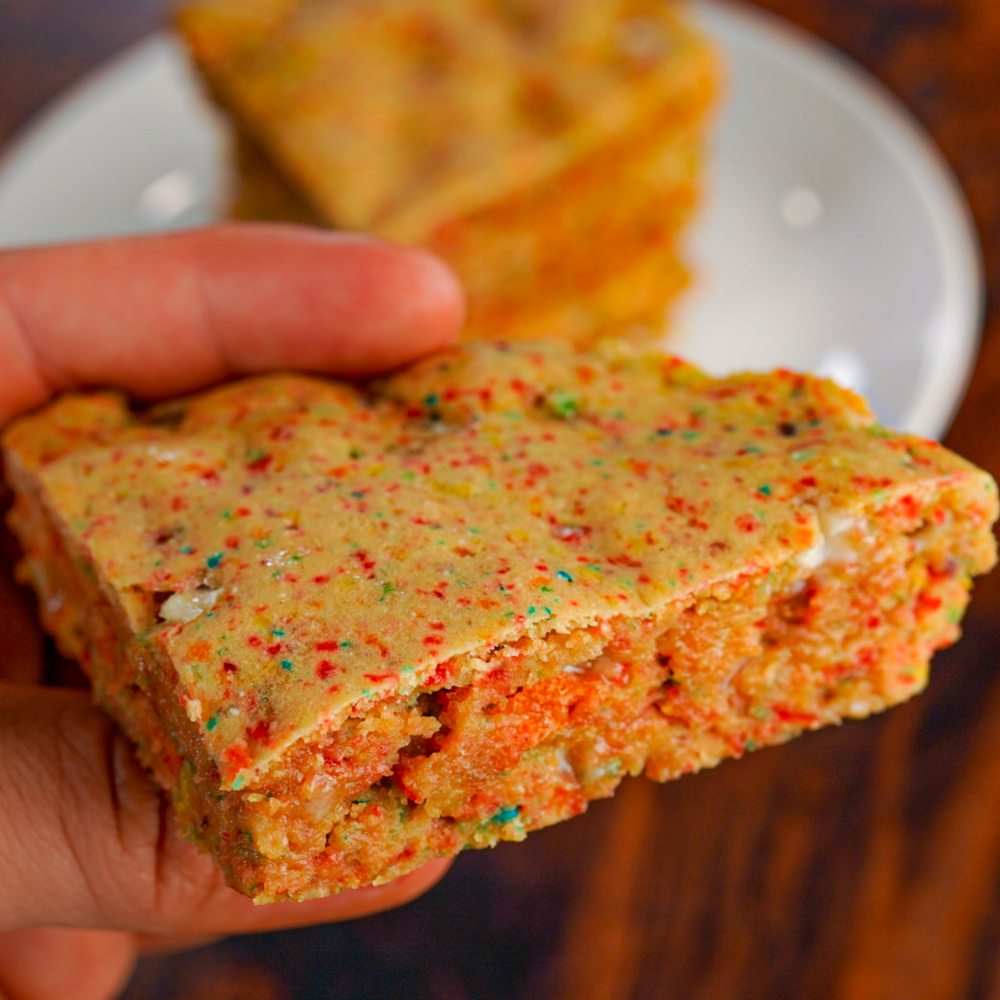 Fruity Cereal Protein Cookie Skillet