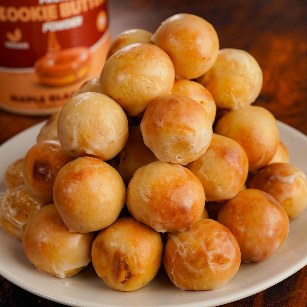 Glazed Protein Donuts Holes Protein Cookie Butter Powder