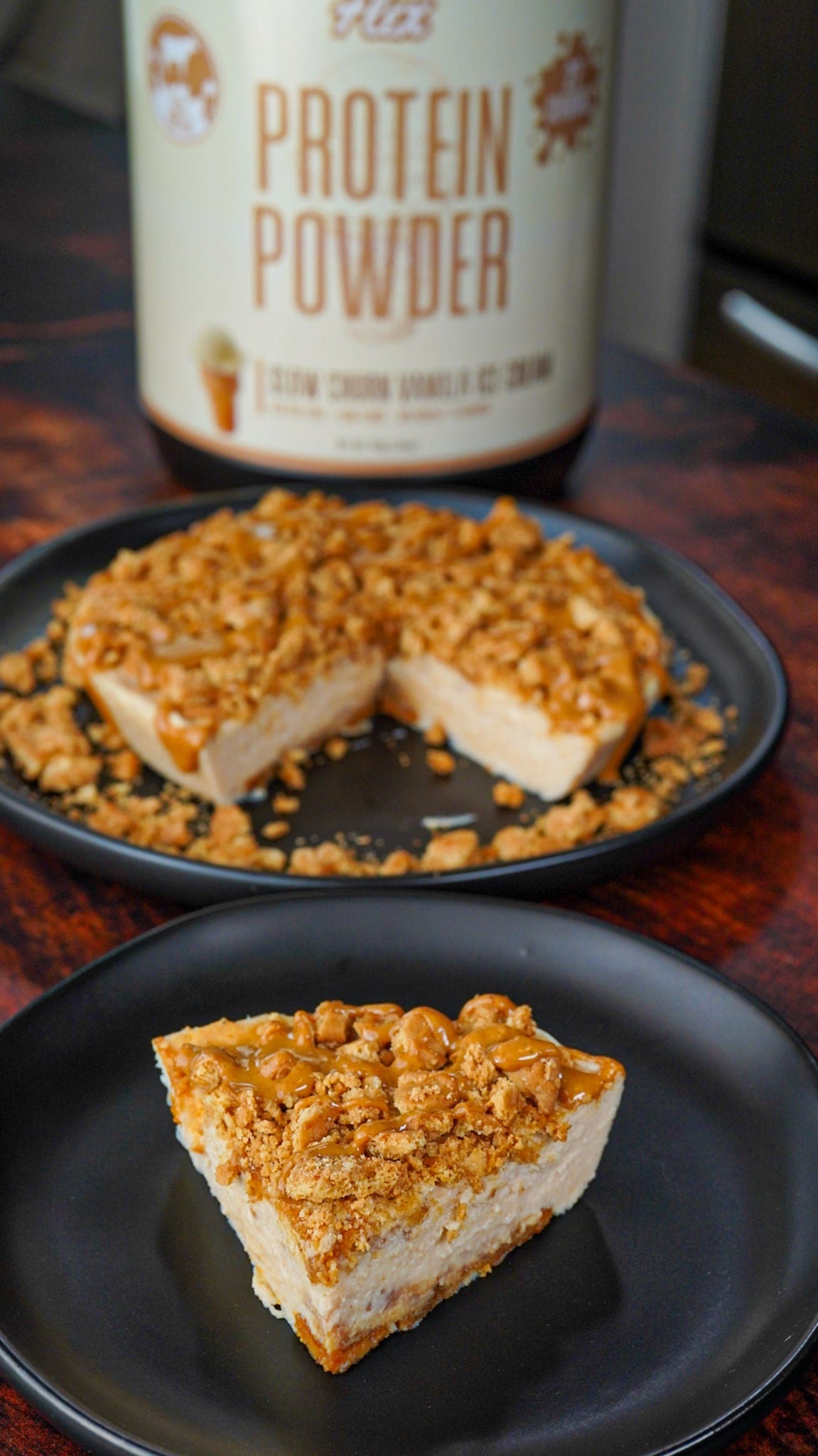 370 Cal Peanut Butter Protein Cheesecake – Protein Cookie Butter Powder