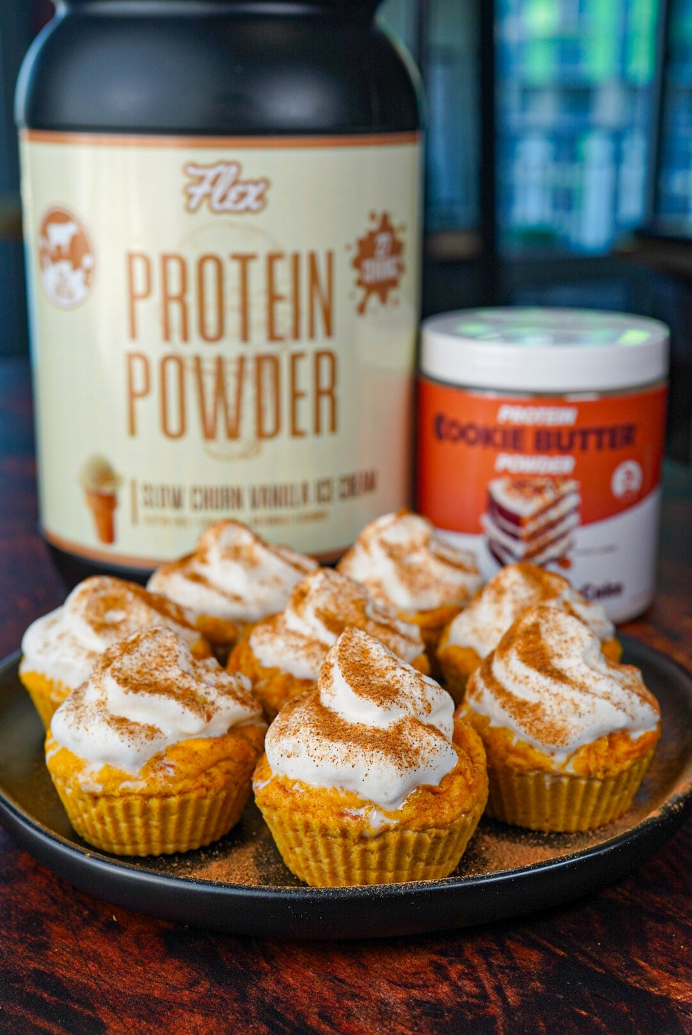 40 Cal Pumpkin Spice Protein Mini Cheesecakes