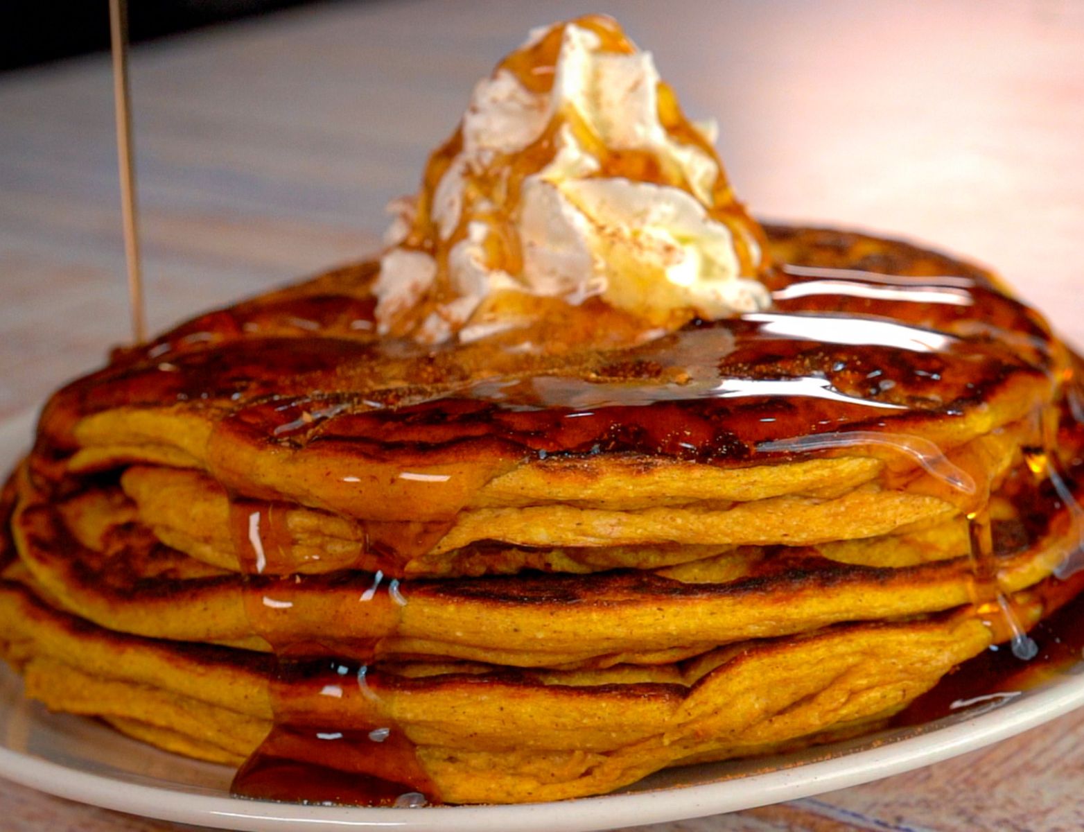 Pumpkin Spice Protein Pancakes