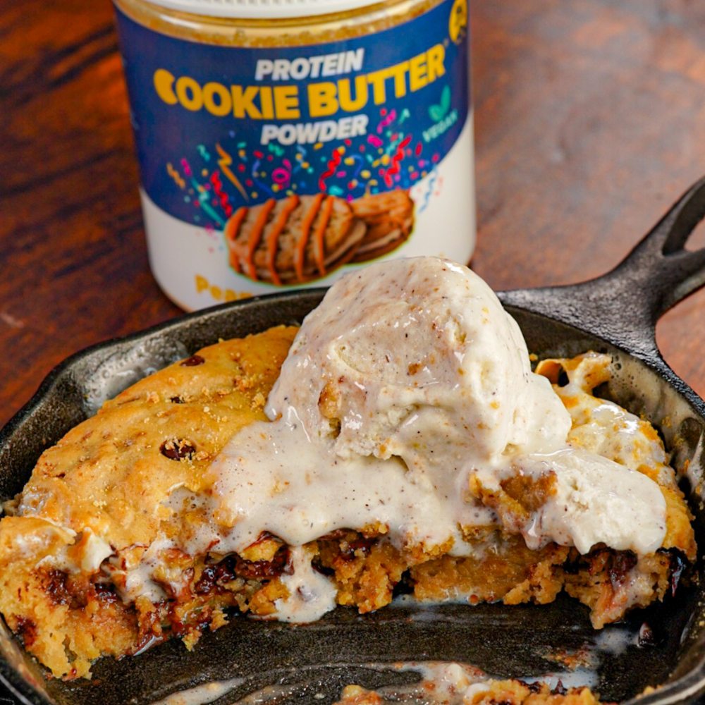 S’mores Protein Cookie Skillet Bars