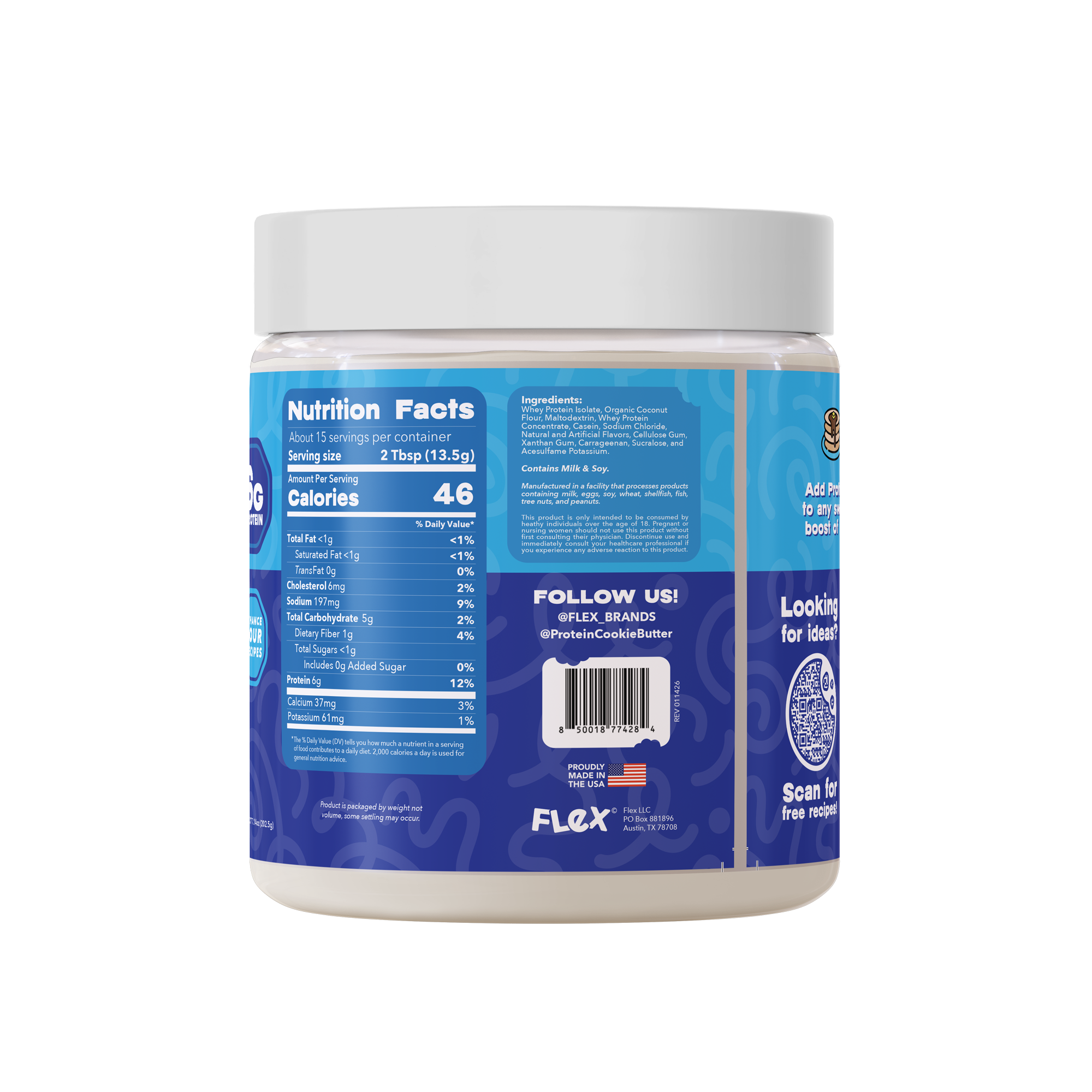 Marshmallow Fluff Protein Cookie Butter Powder — nutrition facts and ingredients