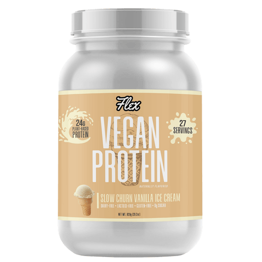 Slow Churn Vanilla Ice Cream Vegan Protein